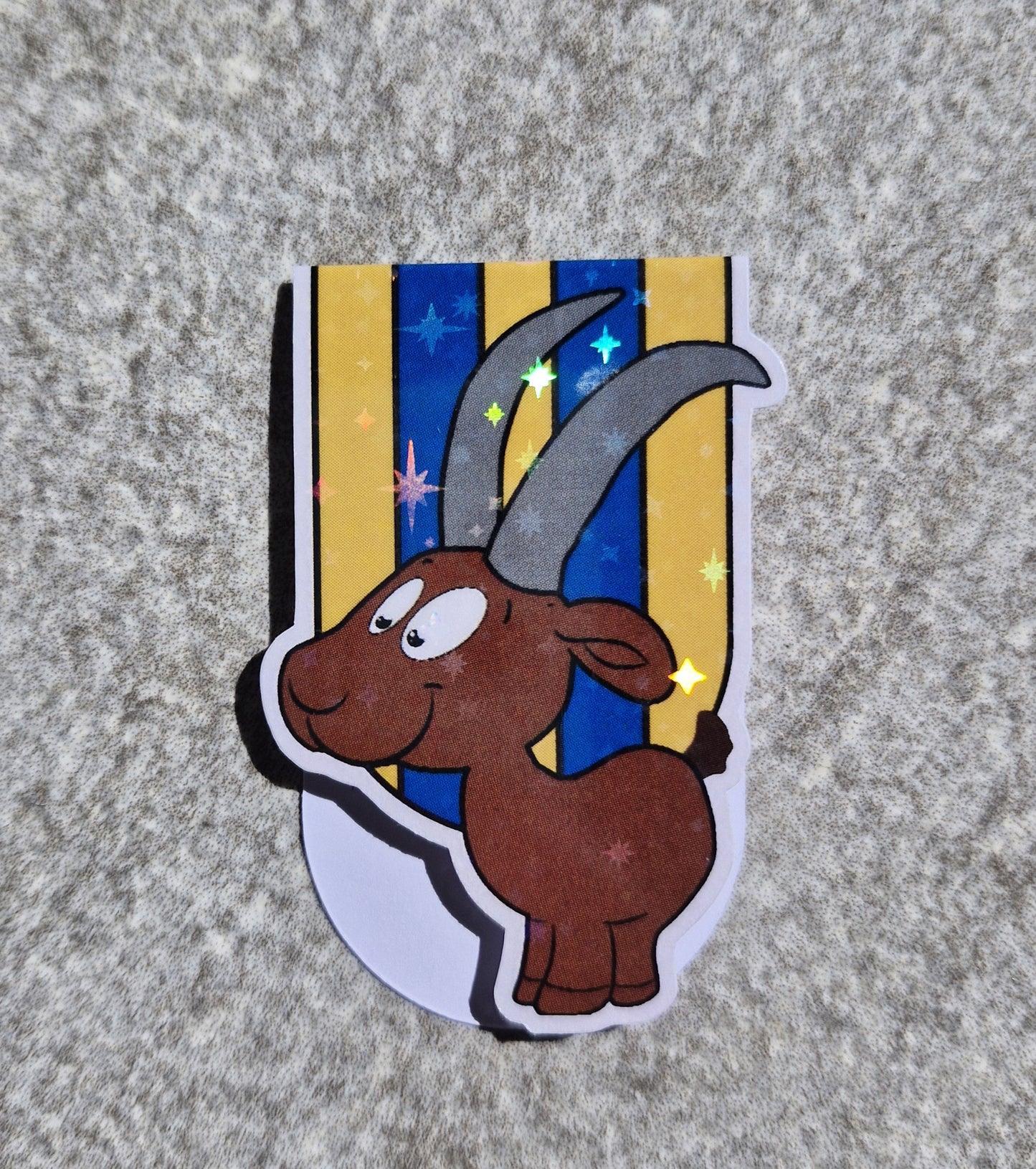 Magnetische Lesezeichen -Steinbock- glitzerfolie