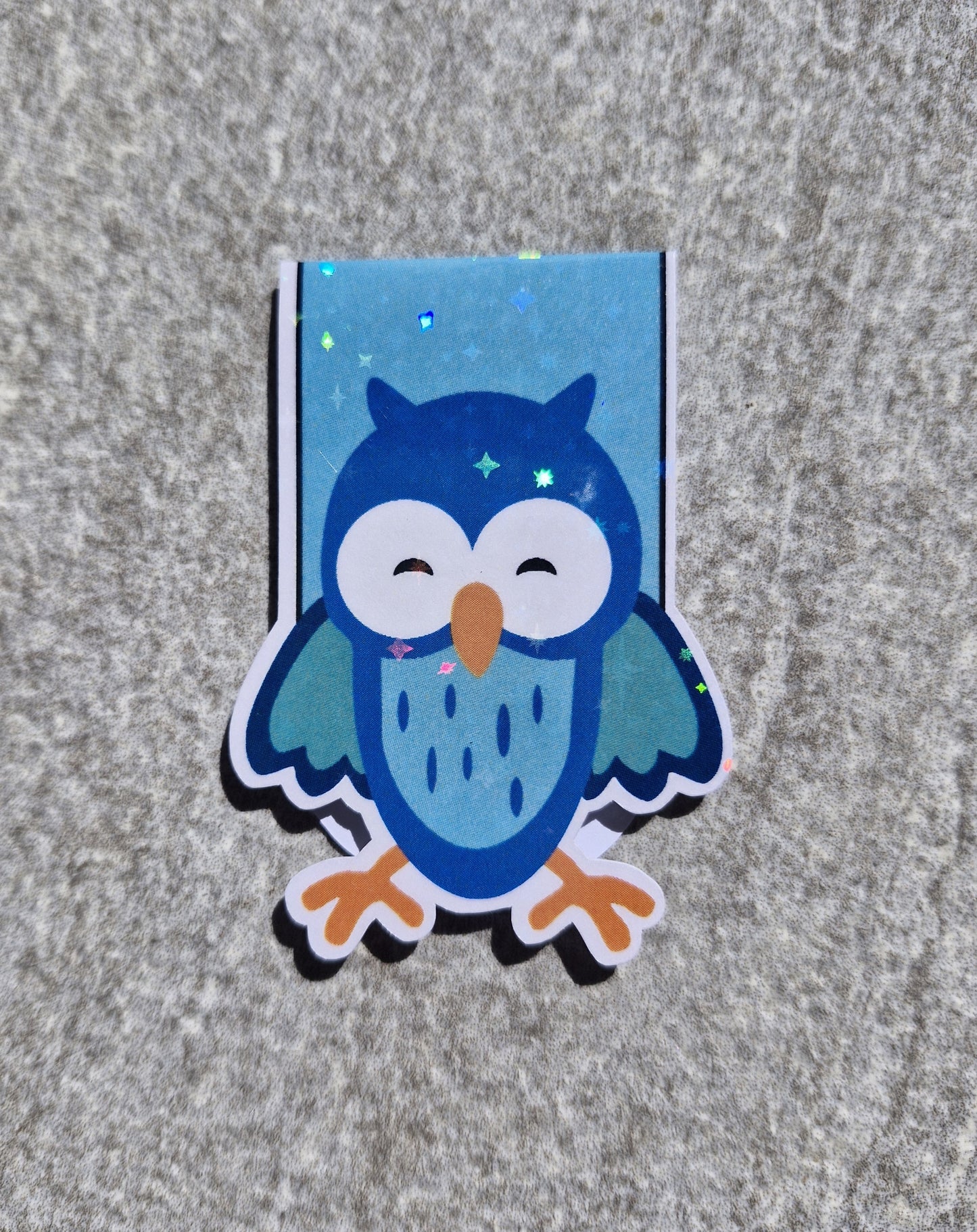 Magnetisches Lesezeichen - Vogel glitzerfolie