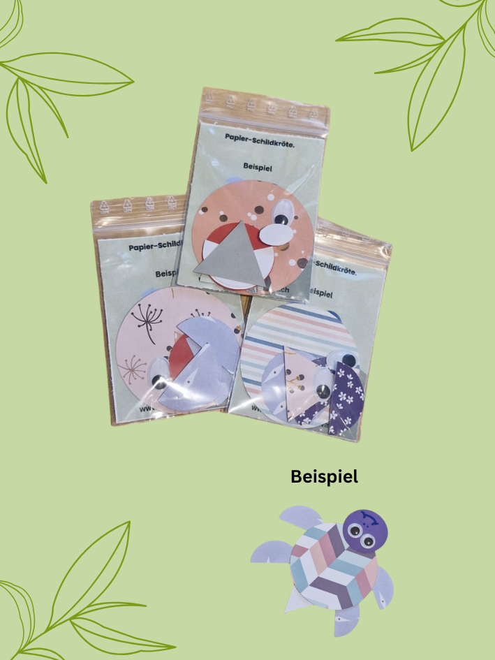 Recycelte Papier-Schildkröte