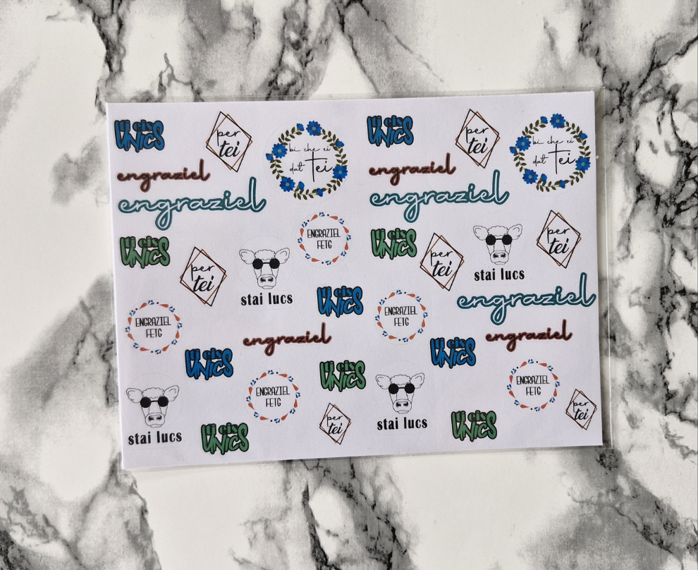 Dankesticker - Rätoromanisch