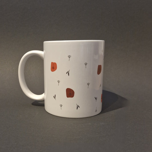 Tasse - Pflanzenmuster fein