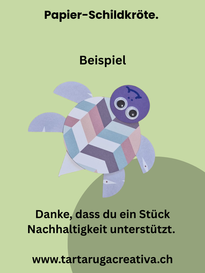 Recycelte Papier-Schildkröte