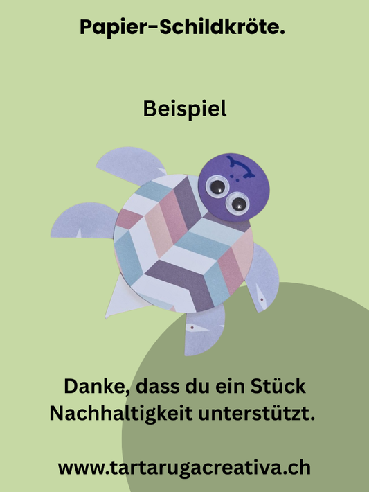 Recycelte Papier-Schildkröte