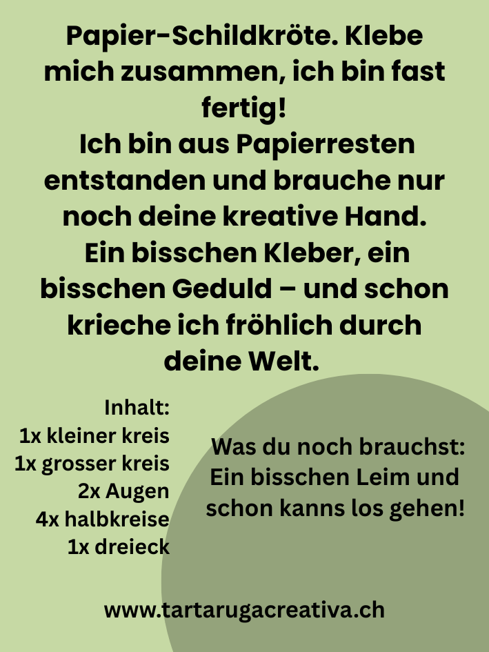 Recycelte Papier-Schildkröte