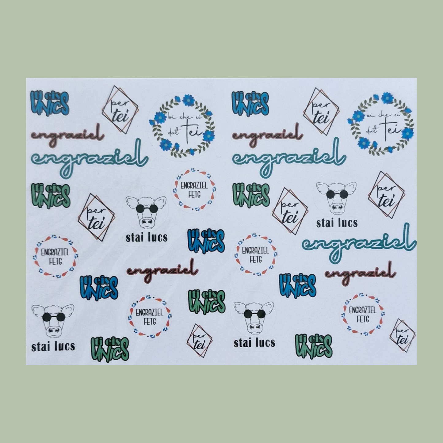 Dankesticker - Rätoromanisch