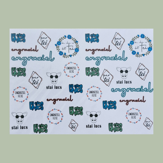 Dankesticker - Rätoromanisch